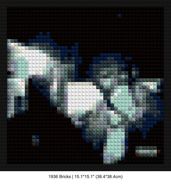 Travis Scott handmade brick mosaics | Compatible with LEGO-style bricks | Pixel Brick Art