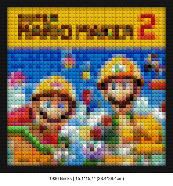 Mario Maker 2 brick painting kits | Compatible with LEGO-style bricks | Pixel Brick Art