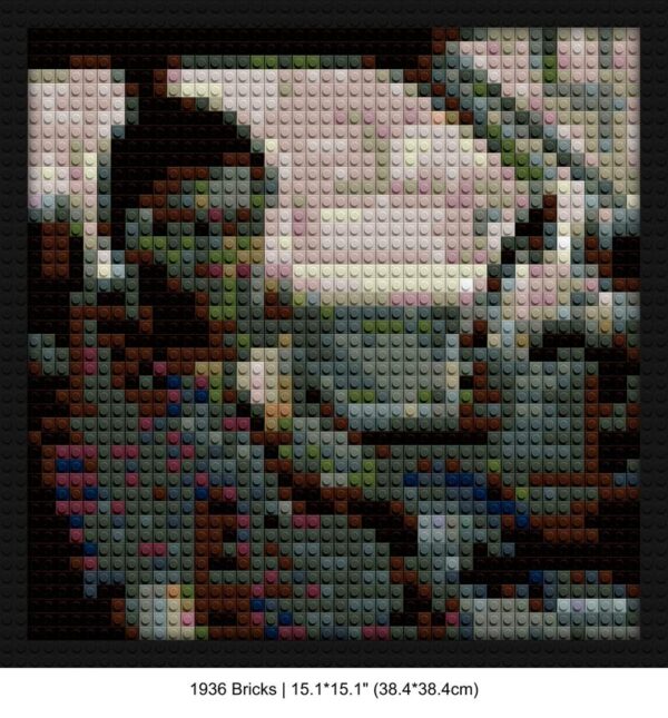 Travis Scott pixel-style bricks | Compatible with LEGO-style bricks | Pixel Brick Art