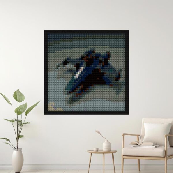 "Creative XML-Themed Interlock Frame - DIY Art Kit" building brick art | Compatible with LEGO-style bricks | Pixel Brick Art