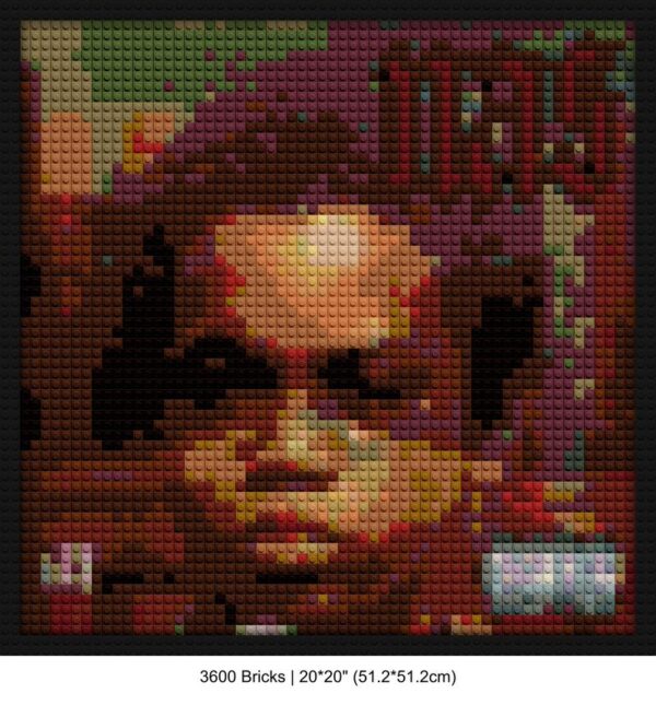 hip hop art block mosaic design | Compatible with LEGO-style bricks | Pixel Brick Art