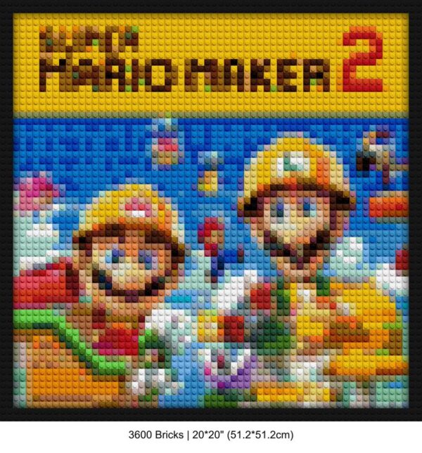 pixel art custom brick portraits | Compatible with LEGO-style bricks | Pixel Brick Art