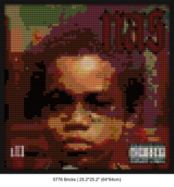 classic rap albums pixel brick art | Compatible with LEGO-style bricks | Pixel Brick Art