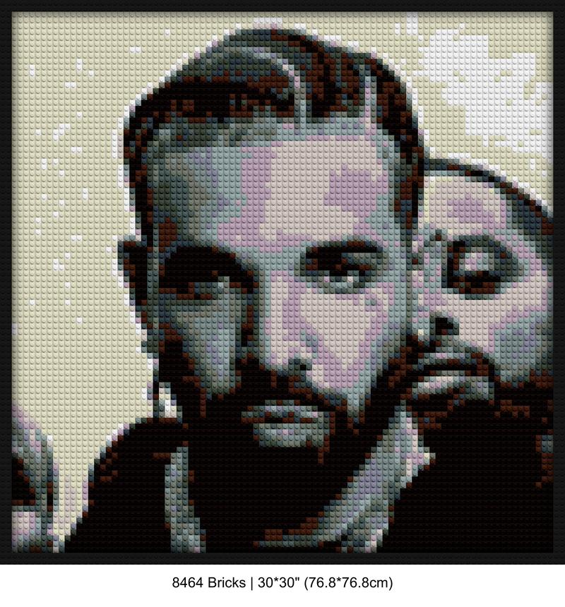 Rap Culture DIY brick mosaic | Compatible with LEGO-style bricks | Pixel Brick Art