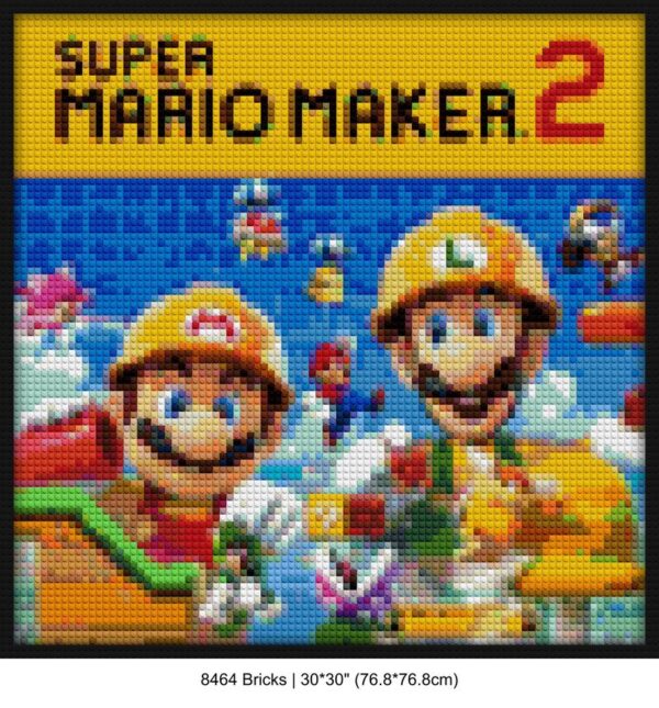level design brick painting kits | Compatible with LEGO-style bricks | Pixel Brick Art
