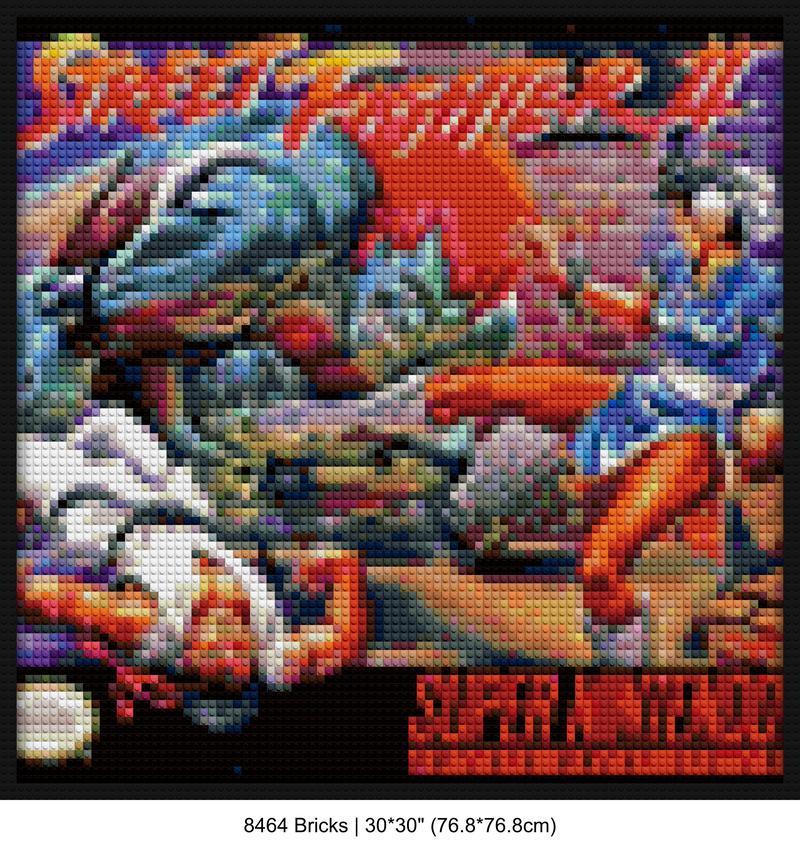 video game art building brick art | Compatible with LEGO-style bricks | Pixel Brick Art