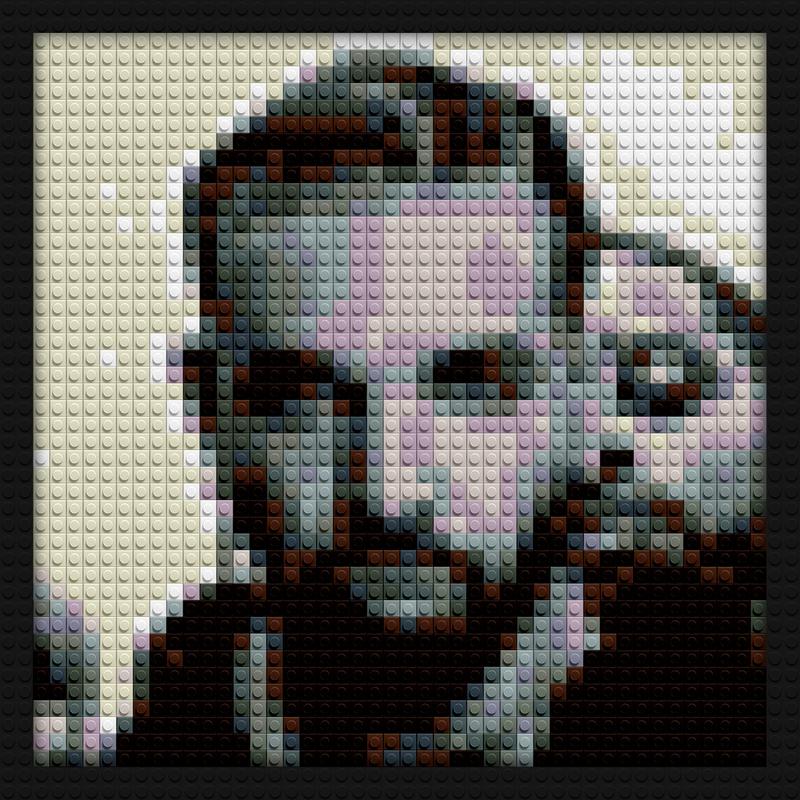 Drake What Did I Miss creative brick wall decor | Compatible with LEGO-style bricks | Pixel Brick Art