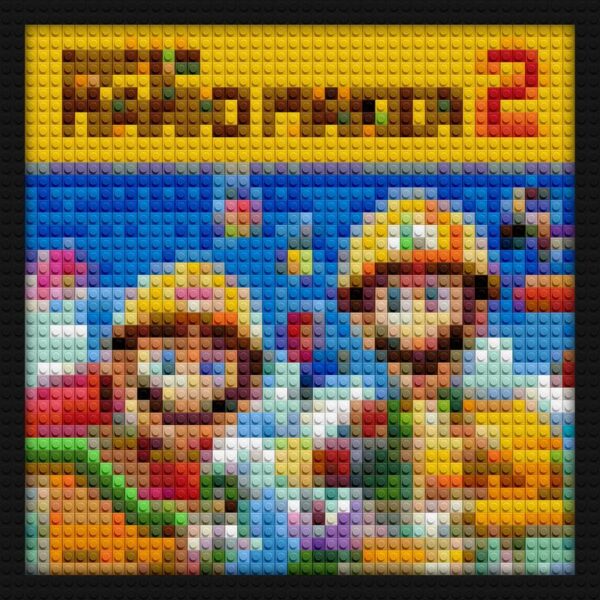 Mario Maker 2 pixel brick art