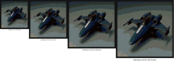 "Creative XML-Themed Interlock Frame - DIY Art Kit" LEGO-style bricks art | Compatible with LEGO-style bricks | Pixel Brick Art