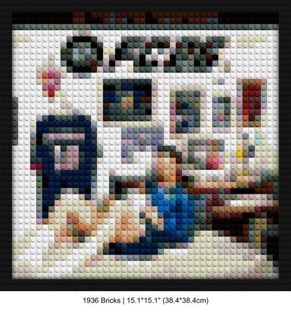 FC 26 album art brick-inspired artwork | Compatible with LEGO-style bricks | Pixel Brick Art