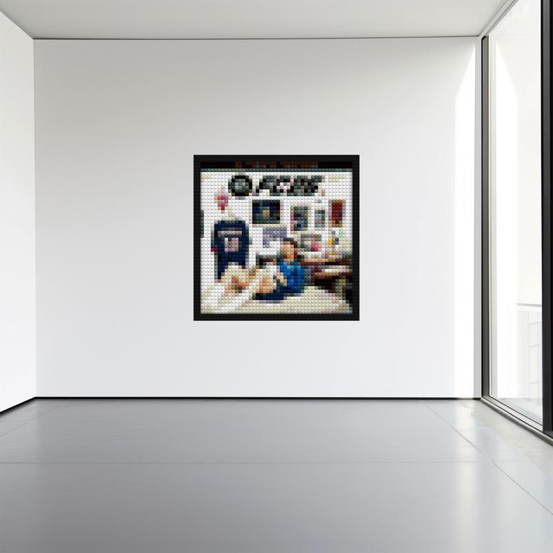 "FC 26 Themed Wall Art Frame - Creative Cover Design" interlocking brick mosaic | Compatible with LEGO-style bricks | Pixel Brick Art