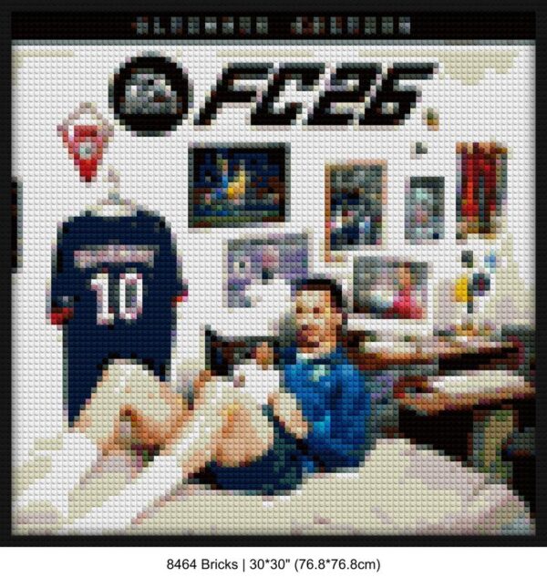 pop culture album covers brick-inspired artwork | Compatible with LEGO-style bricks | Pixel Brick Art